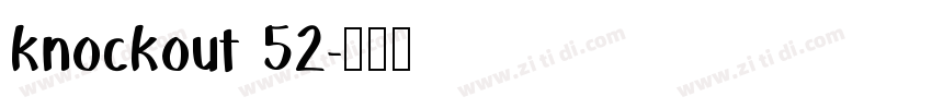 knockout 52字体转换